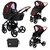 Lorelli RIMINI Kolica 2u1: Košara + Torba za Kolica Ruby Red/Black (0mj+) | shoptok.hr