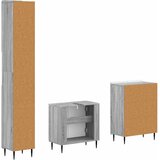  Set za kupaonicu od 3 dijela ZWOLLE Siva Sonoma | shoptok.hr