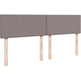  Krevet s oprugama i madracem smeđesivi 200x200 cm od tkanine | shoptok.hr