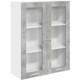  Viseča omarica s polico Riga Betonsko siva 80 x 31 x 100 cm | Shoptok.si