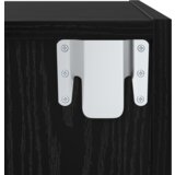 vidaXL Set TV omar 4 pcs Črni hrast 37 x 37 x 72 cm Konstruiran les | Shoptok.si