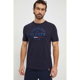 Tommy Hilfiger Kratka majica moški, mornarsko modra barva | Shoptok.si