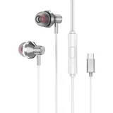 slušalice sa mikrofonom in-ear USB-C, Type-C, SL-TPK03 white, 39568