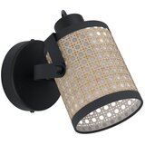 Eglo Spot lampa RUSCOMB E27 17,5 cm crna/ratan 43493 u