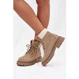 Boto Women's Lace-up Boots Beige Norena | Shoptok.si