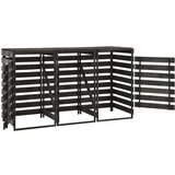  Spremište za tri kante za smeće 210x75x121 cm obojena borovina | shoptok.hr
