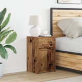 vidaXL LED nočna omarica Star les 38 x 34 x 61 cm Iverna plošča Cene