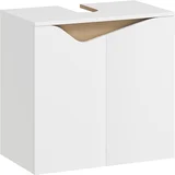 Omara pod umivalnikom iverna plošča, MDF 60D x 35Š x 57,9V cm Bela, (5000279384)