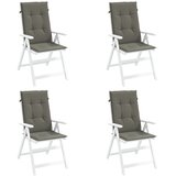  Jastuci za stolice 4 kom tamnosivi 120 x 50 x 4 cm od tkanine | shoptok.hr