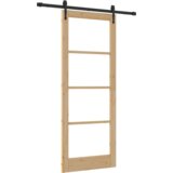vidaXL Drsna vrata z opremo 'ORKDAL'83x211 cm, Notranja vrata z steklom 'ORKDAL'83x211x4 cm iz masivnega bora | Shoptok.si