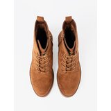 Shelvt Comfortable caramel workers on a flat sole | Shoptok.si
