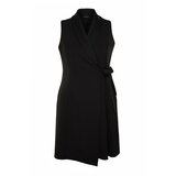 Trendyol Curve Plus Size Dress - Black - Double-breasted Cene