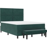  s opruga kutije Tamnozelena 190 x 140 cm Baršun | shoptok.hr