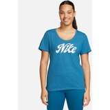 Nike w nk df tee script, ženska majica za fitnes, plava FD2986 Cene