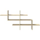 vidaXL Stenska polica sonoma hrast 124,5x18x60,5 cm inženirski les | Shoptok.si