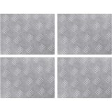  Stepenica Pravokutni 4 pcs Srebrno 40 x 30 cm Aluminij | shoptok.hr