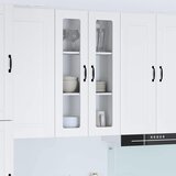vidaXL Stenska kuhinjska omarica Bela 60 x 31 x 100 cm Konstruiran les | Shoptok.si