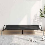 vidaXL Dvignjena pasja postelja črna 130x80x20 cm Oxford tkanina jeklo | Shoptok.si