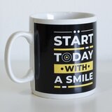  Šolja sa natpisom Start Today With A Smile, 850 ml | Eponuda.com