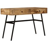 Maison Chic Pisalna miza - Računalniška miza s predali trden mangov les 110x50x76 cm, (22080099) | Shoptok.si