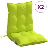  Jastuci za stolicu niskog naslona 2 kom svjetlozeleni tkanina | shoptok.hr