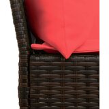  Vrtna sofa s jastucima smeđi poliratan | shoptok.hr