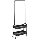HOMCOM obešalnik za oblačila jeklo, plastika 56,5D x 31,5Š x 152,5V cm črno, (5000242244) Cene