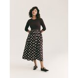 Reserved Pamučna midi haljina - boja mahagonija | shoptok.hr
