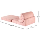 Wigiwama Rožnat otroški fotelj iz tkanine bouclé Flipster – | Shoptok.si