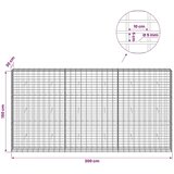 Gabion s žicom debljine 5 mm i mrežom 5x10 cm 300x30x150 cm - 30 cm 150 cm 300 cm | shoptok.hr