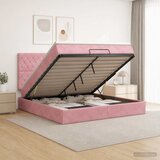  Krevet od pjene s madracem i LED-om Ružičasta 160 x 200 cm | shoptok.hr