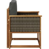  Srednji zunanji kavč Masiven les akacije Naravna, (5000270988) | Shoptok.si