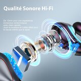 GOLDWAY bluetooth 5.0 športne slušalke za odpravljanje hrupa, naglavne slušalke za delo, tek, kolesarjenje s hifi stereo, (21823674) | Shoptok.si
