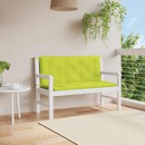  Jastuk za vrtnu klupu jarkozeleni 120x(50+50)x7 cm od tkanine | shoptok.hr
