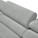 Lomoco KOTNA SEDEŽNA GARNITURA, velur svetlo siva | Shoptok.si