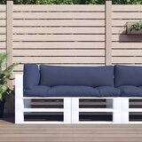 vidaXL Blazine za kavč iz palet 3 kosi mornarsko modro blago | Shoptok.si