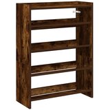 Maison Chic Regal za čevlje - Polica za čevlje dimljen hrast 60x25x81 cm inženirski les, (21778086) | Shoptok.si
