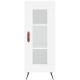 vidaXL Komoda sjajna bijela 34 5 x 34 x 90 cm od konstruiranog drva | shoptok.hr