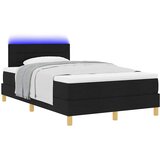  LED Box Spring Krevet s LED trakama Crna 120 x 190 cm tkanina | shoptok.hr