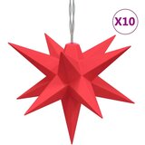vidaXL Božićna svjetiljka 10 LED crvena 10 cm | shoptok.hr