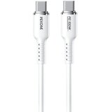 WEKOME Kabl 3.1 USB tip C M/M 1.2m, za Superbrzo punjenje 100W/480Mbps, Silicon Soft, beli WDC-11 Cene