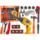 Lean Toys veliki set alata za male majstore s akumulatorskom bušilicom | shoptok.hr