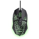 Trust geјmerski miš, GXT113 FELOX, LED, žični, USB-A, 6400 DPI, crno-zeleni | Eponuda.com