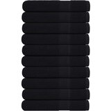 vidaXL Brisače 10 kos črna 100x200 cm 360 g/m² 100% bombaž | Shoptok.si
