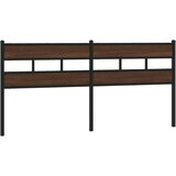 vidaXL Posteljno vzglavje rjavi hrast 180 cm jeklo in inženirski les, (21611686) | Shoptok.si