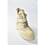 Fox Shoes Beige Fabric Daily Women's Boots | Shoptok.si