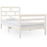 The Living Store Posteljni okvir bel iz borovine 90x200 cm - Posteljni Okvir, (21523835) | Shoptok.si