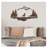 Asir zidna dekoracija metalna Jelen u šumi 38x70 cm | Eponuda.com