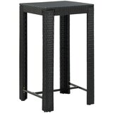 vidaXL Vrtni barski stol crni 60,5 x 60,5 x 110,5 cm od poliratana Cijene