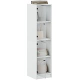  Visoka komoda sa staklenim vratima bijela 35 x 37 x 142 cm | shoptok.hr